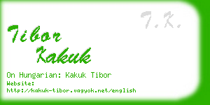 tibor kakuk business card